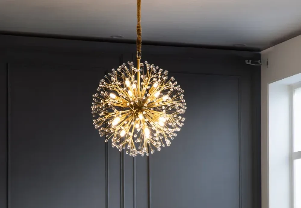 clear glass globe chandelier