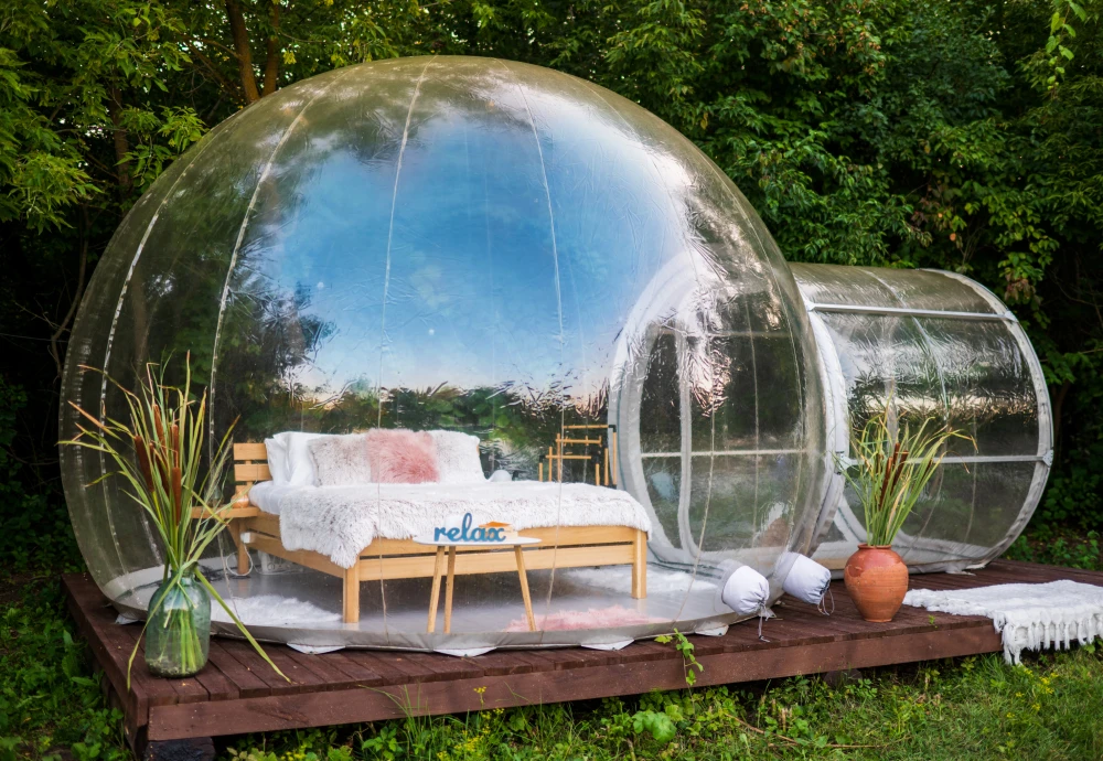 outdoor bubble tents